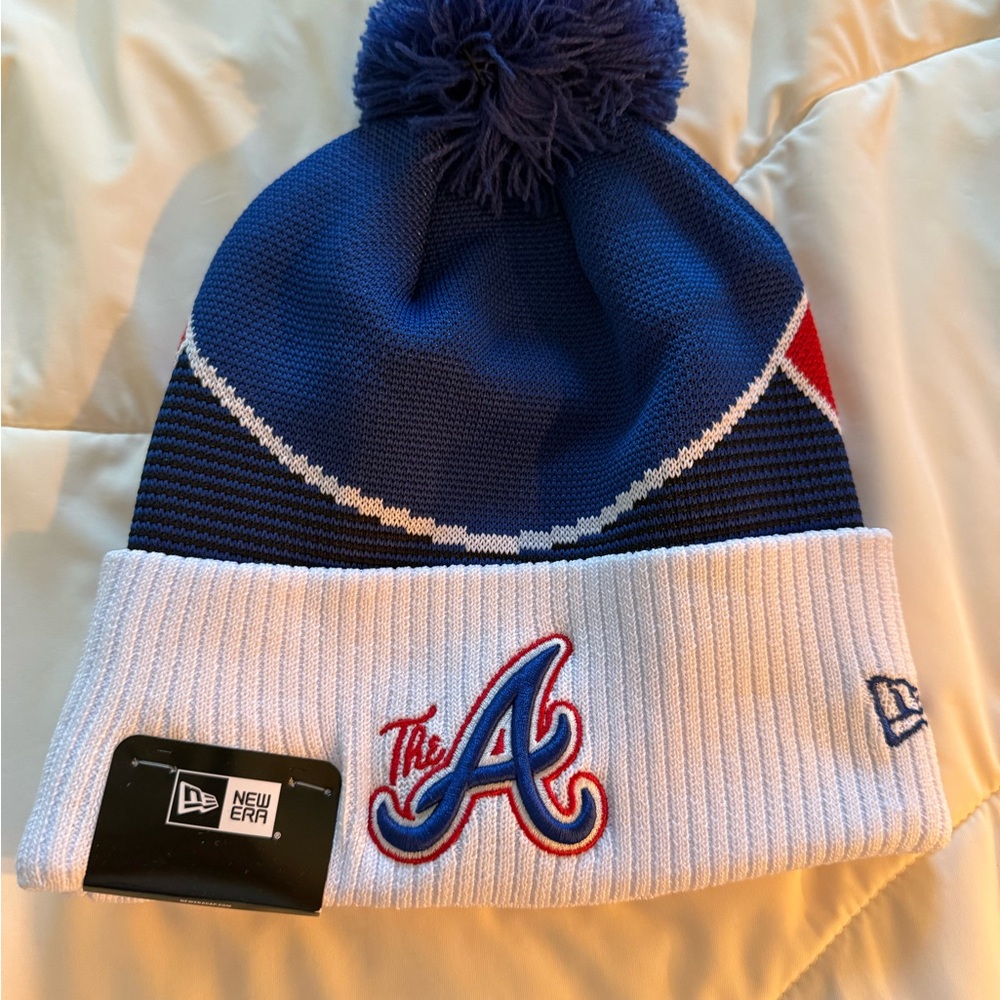 Atlanta Braves Pom Beannie